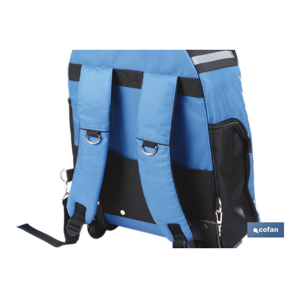 MOCHILA PORTAHERRAMIENTAS CON RUEDAS 35 x 20 x 55 CM