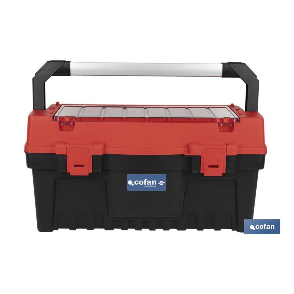 CAJA DE HERRAMIENTAS CON ORGANIZADOR Y REFUERZOS ABS 595 X 288 X 308 MM