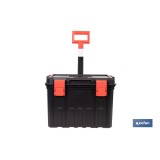 CAJA DE HERRAMIENTAS HEAVY DUTY CON ASA TELESCÓPICA Y RUEDAS 530 x 355 x 390 MM