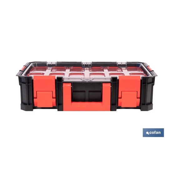 CAJA DE HERRAMIENTAS MODULAR CON ORGANIZADORES