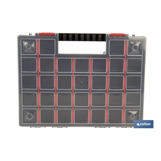 ESTUCHE ORGANIZADOR 32 COMPARTIMENTOS 399 X 303 X 50 MM