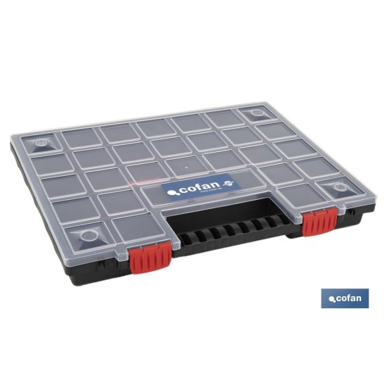 ESTUCHE ORGANIZADOR 32 COMPARTIMENTOS 399 X 303 X 50 MM