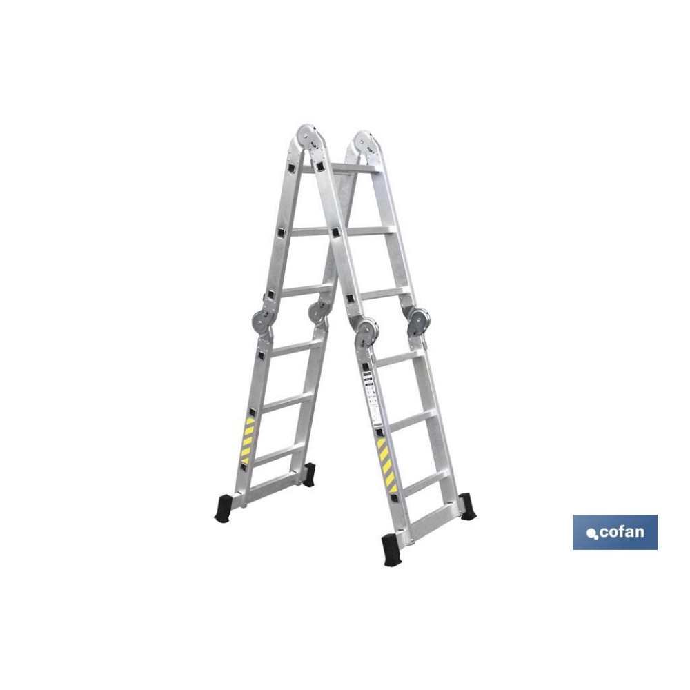 ESCALERA MULTIUSOS ALUMINIO 4 x 3 PELDAÑOS Y 3,25 M