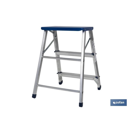 TABURETE ALUMINIO 3 PELDAÑOS Y 0,67 M ALTURA