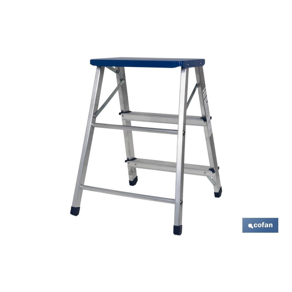 TABURETE ALUMINIO 3 PELDAÑOS Y 0,67 M ALTURA