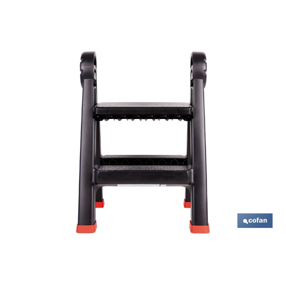 TABURETE ESCALERA 2 PELDAÑOS 470 X 435 X 630 MM
