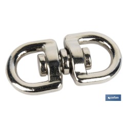 TORNIQUETE GIRATORIO NIQUELADO 10X10mm