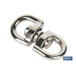 TORNIQUETE GIRATORIO NIQUELADO 10X10mm