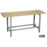 BANCO DE VESTUARIO MADERA L-1000 MM