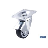 RUEDA GOMA/GRIS PLACA Ø30X18MM Venta unitaria