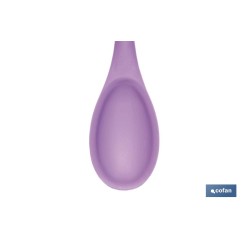 CUCHARA DE COCINA DE SILICONA MORADA MODELO VERGINI 27 X 5,7 CM