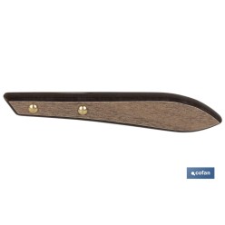PACK 3 CUCHILLO CHULETERO MICRODENTADO HOJA 10cm  MODELO GULASH COLOR NOGAL