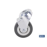 RUEDA GOMA/GRIS PASANTE Ø60X22MM Venta unitaria