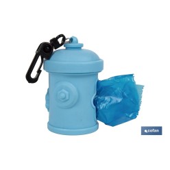 DISPENSADOR DE BOLSAS PARA MASCOTAS AZUL 7,8X5CM