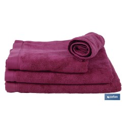 TOALLA DUCHA PÚRPURA GR.580/M2 MODELO MAR ROJO 70X140cm
