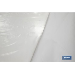PROTECTOR DE MESA DE  PVC BLANCO 1,40 x 50  m