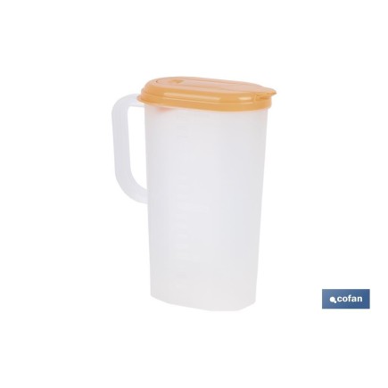 JARRA DE AGUA 2L NARANJA  MODELO MANANTIAL 25X19X9.5CM