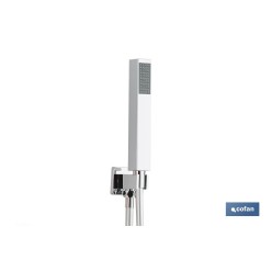 CONJUNTO DE DUCHA EMPOTRADA MONOMANDO CUADRADA CROMADA