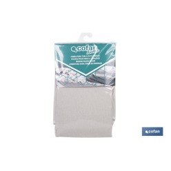 FUNDA ACOLCHADA PARA TABLA DE PLANCHAR 140 X 60 CM GRIS METALIZADO