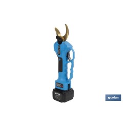 CONJUNTO TIJERAS DE PODAR A BATERÍA + PÉRTIGA EXTENSIBLE 130 CM