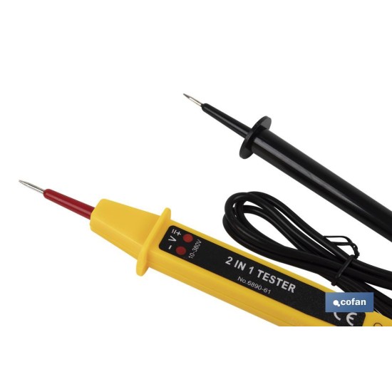 MEDIDOR DE TENSION 2 EN 1 DE 3-400 V