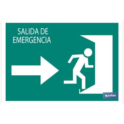 SEÑAL LUMINISCENTE 420X297MM.