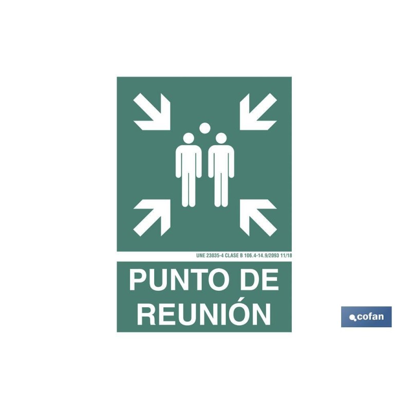 SEÑAL LUMINISCENTE 210X148MM.