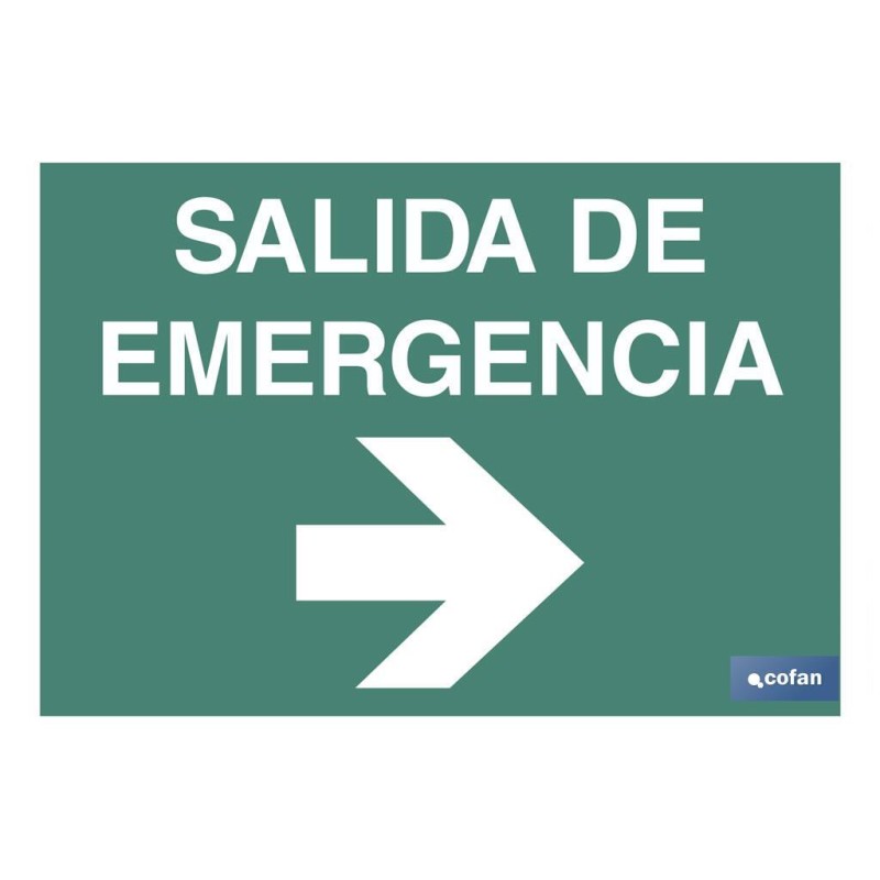 SEÑAL LUMINISCENTE 420X297MM.