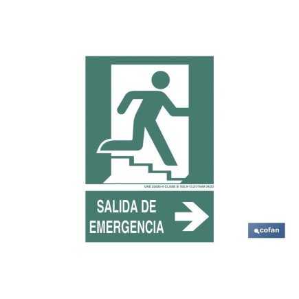 SEÑAL LUMINISCENTE 297X210MM.