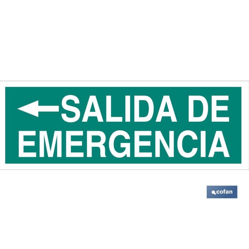 SEÑAL LUMINISCENTE 400X100MM.