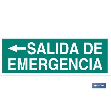 SEÑAL LUMINISCENTE 400X100MM.