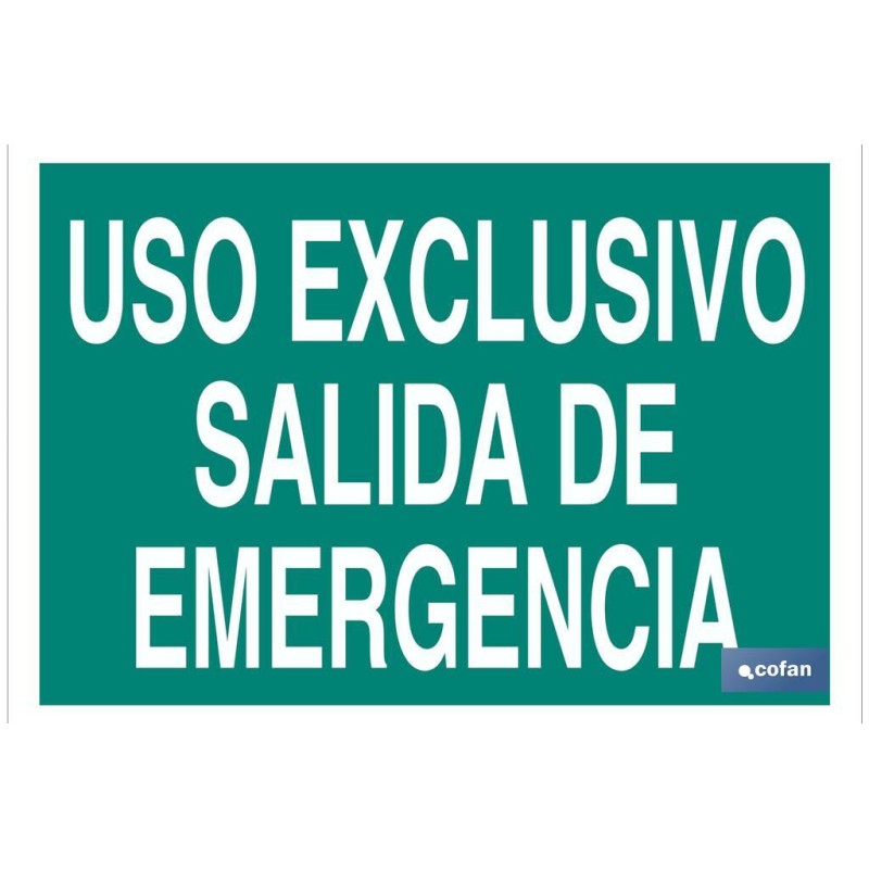 SEÑAL LUMINISCENTE 297X210MM.
