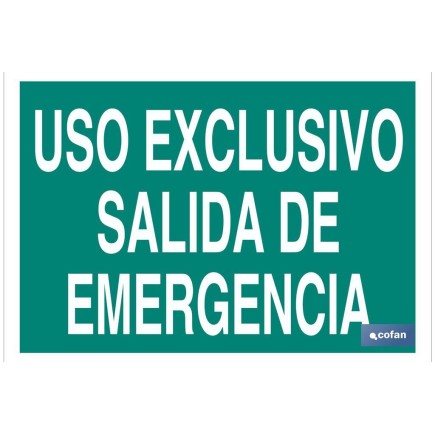 SEÑAL LUMINISCENTE 297X210MM.