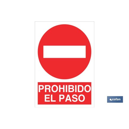 SEÑAL POLIESTIRENO 420X297MM.