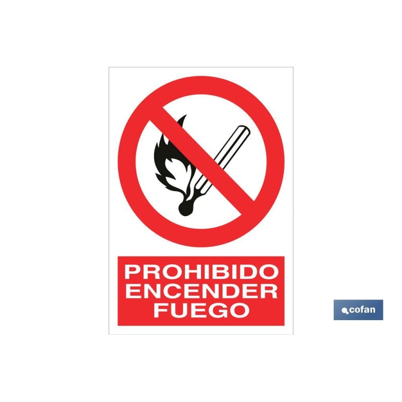 SEÑAL POLIESTIRENO 210X148MM.