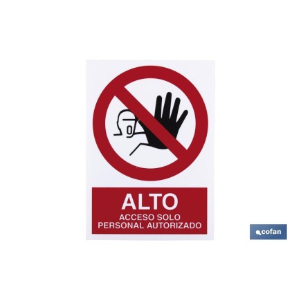 SEÑAL POLIESTIRENO 210X148MM