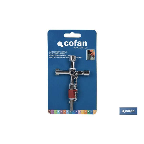 LLAVE DE CABINA 7 PERFILES
