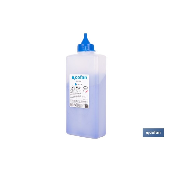 FRASCO DE POLVO AZUL 500 GRS