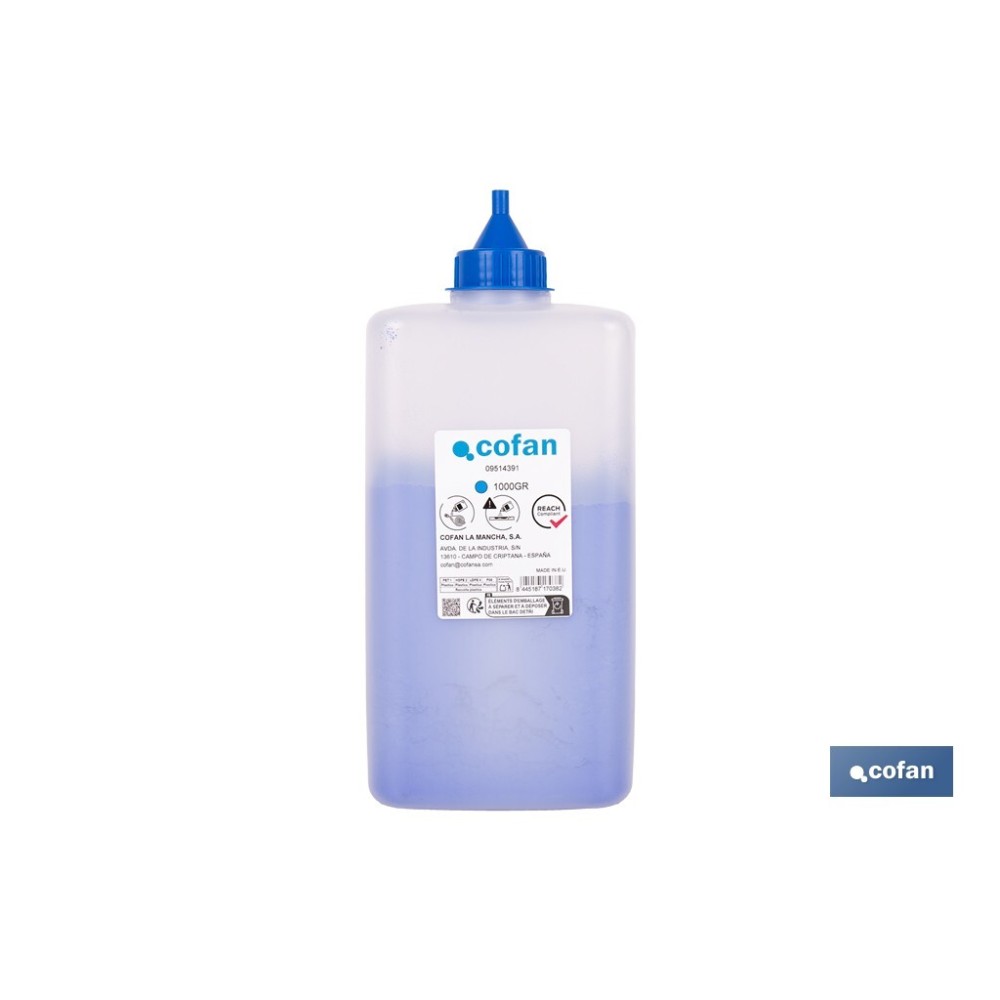 FRASCO DE POLVO AZUL 1000 GRS