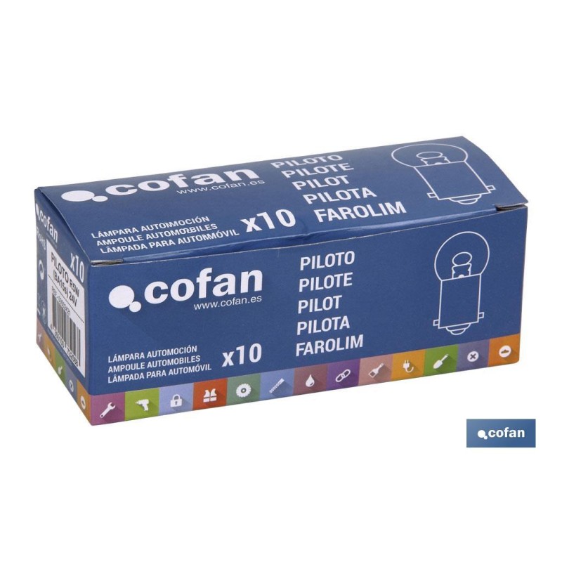 LÁMPARA COFAN PILOTO R5W (BA15s) 24V