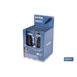 EXPOSITOR DE CÚTER ANTIDESLIZANTE HEAVY DUTY 18 MM 12 UDS.