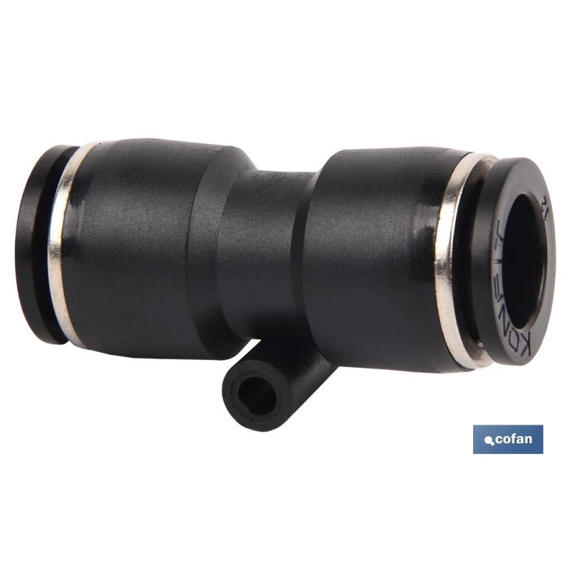EMPALME RAPIDO RECTO PLASTICO T-16