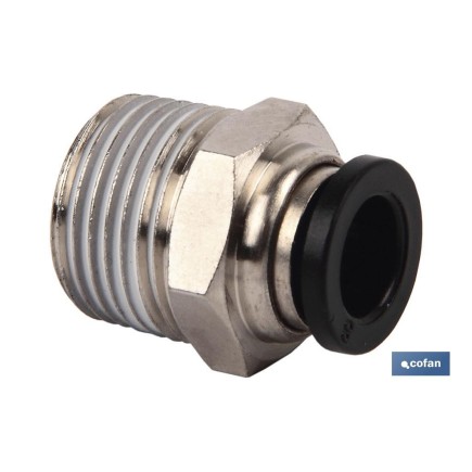 RACOR ROSCADO RECTO T-4, R-1/4