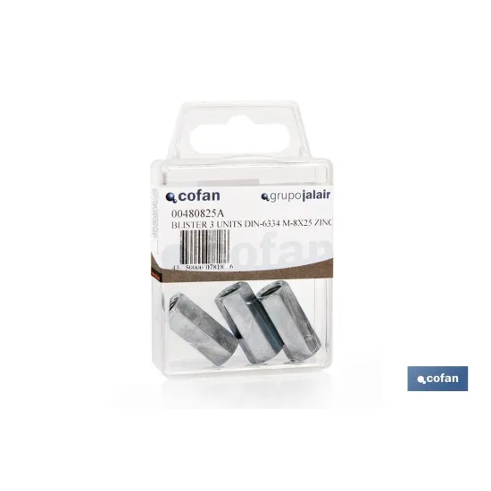 Comprar BL 5 UDS. DIN-6334 M-6X20 Z (PACK:  Cofan | almacendeferreteriacor.es