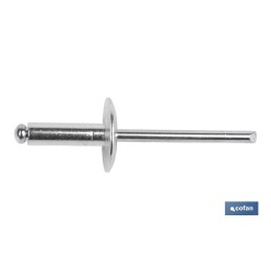 REMACHE ALUMINIO ALA ANCHA D-16  4,8 X 16 MM