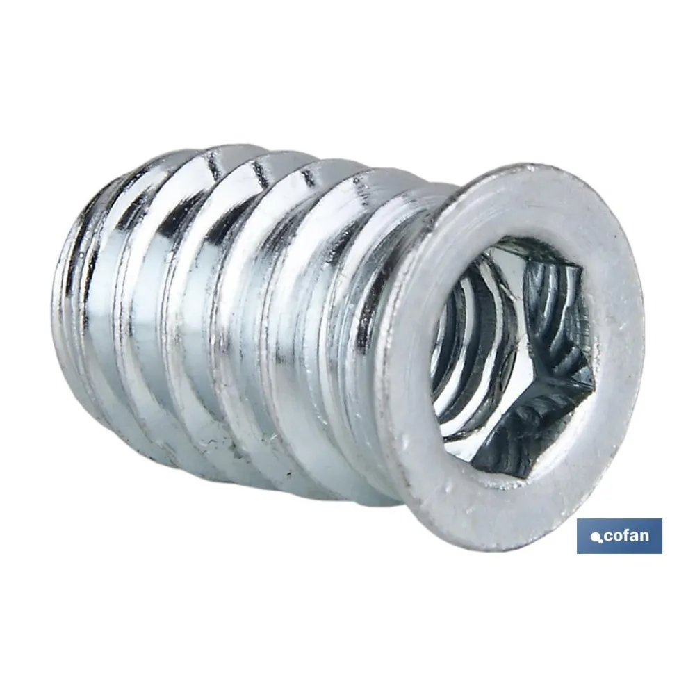 Comprar TUERCA EMBUTIDA HIERRO ZINCADA 08X2 Cofan | almacendeferreteriacor.es