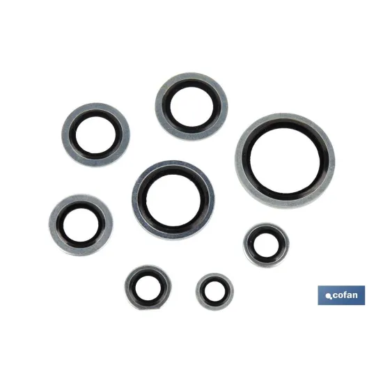 Comprar ARANDELA METAL GOMA M-14 (PACK: 100 Cofan | almacendeferreteriacor.es