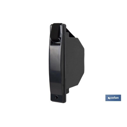 RECOGEDOR CINTA PERSIANA COMPACTO NEGRO 18 MM