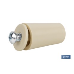 TOPE PERSIANA 40 MM MARFIL CON TORNILLO M-6