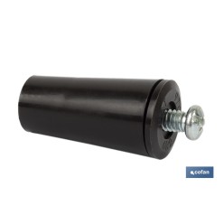 TOPE PERSIANA 40 MM MARRÓN CON TORNILLO M-6